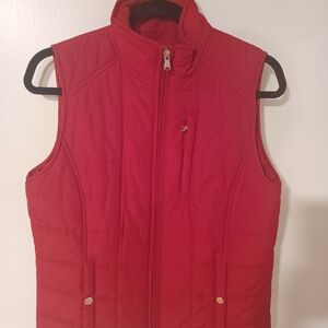 Lauren Ralph Lauren Women's Medium Red Quilted Vest
